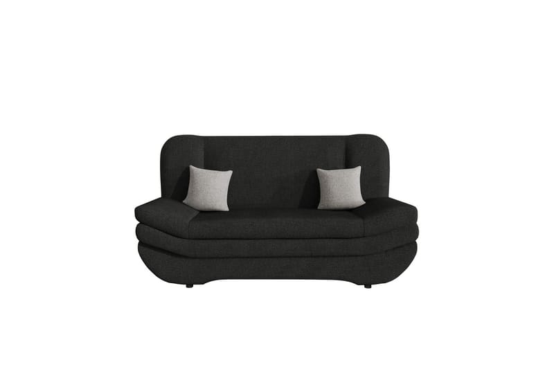 Figurelle Sovesofa 2-seter - Svart/Grå - Møbler - Sofaer - Sovesofaer - 2 seters sovesofa