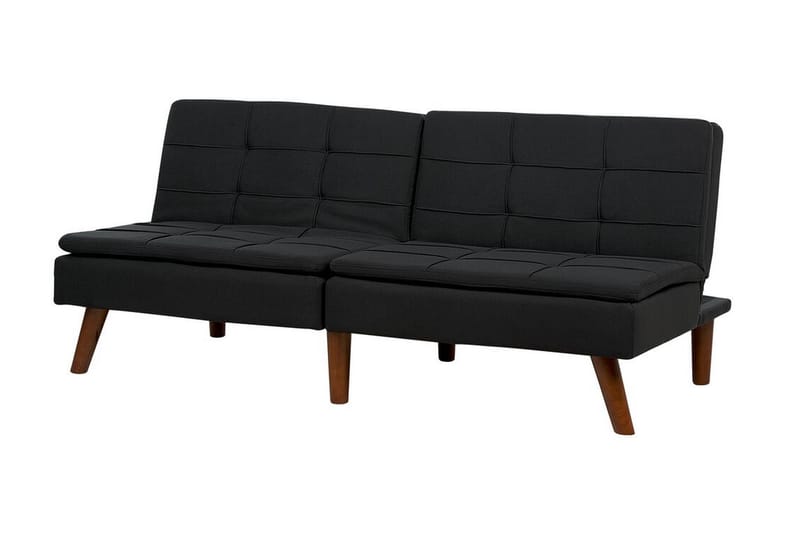 Finan Sovesofa 3-seter - Svart/Mørkt tre - Møbler - Sofaer - Sovesofaer - 3 seters sovesofa