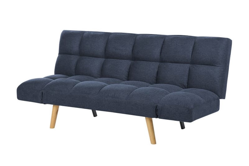 Fiora Sovesofa 3-seter - Blå/Lyst tre - Møbler - Sofaer - Sovesofaer - 3 seters sovesofa