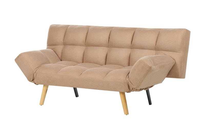 Fiora Sovesofa 3-seter - Brun/Lyst tre - Møbler - Sofaer - Sovesofaer - 3 seters sovesofa