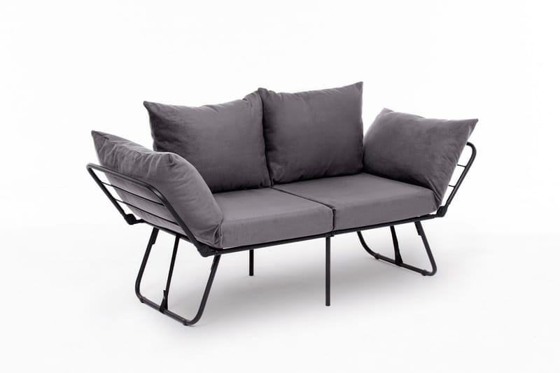 Giancarlo Sovesofa 2-seter - Grå - Møbler - Sofaer - Sovesofaer - 2 seters sovesofa