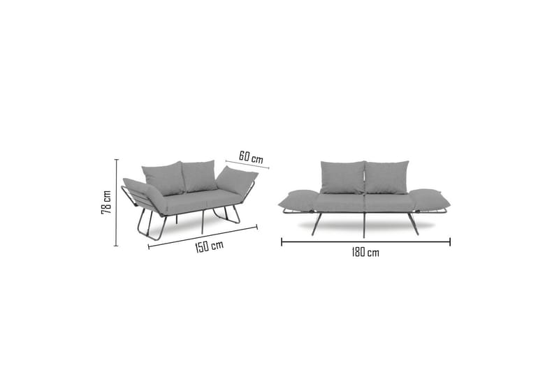 Giancarlo Sovesofa 2-seter - Grønn - Møbler - Sofaer - Sovesofaer - 2 seters sovesofa