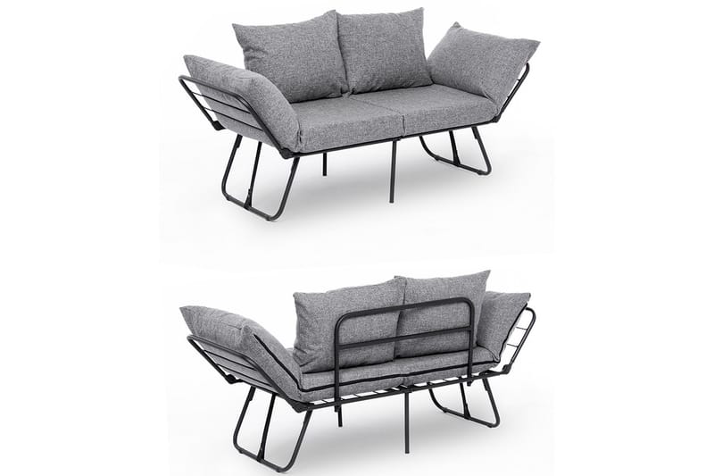 Giancarlo Sovesofa 2-seter - Lys grå - Møbler - Sofaer - Sovesofaer - 2 seters sovesofa