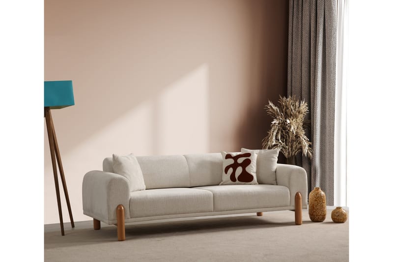 Godiva Sovesofa 3-seter - Krem - Møbler - Sofaer - Sovesofaer - 3 seters sovesofa