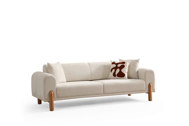 Godiva Sovesofa 3-seter - Krem - Møbler - Sofaer - Sovesofaer - 3 seters sovesofa