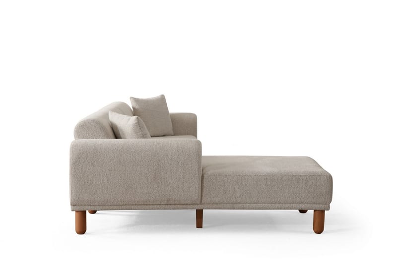 Godiva Sovesofa med Sjeselong 3-seter - Krem - Møbler - Sofaer - Sovesofaer - Sovesofa divan