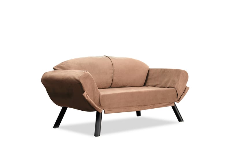 Gweno Sovesofa 2-seter - Lys brun - Møbler - Sofaer - Sovesofaer - 2 seters sovesofa