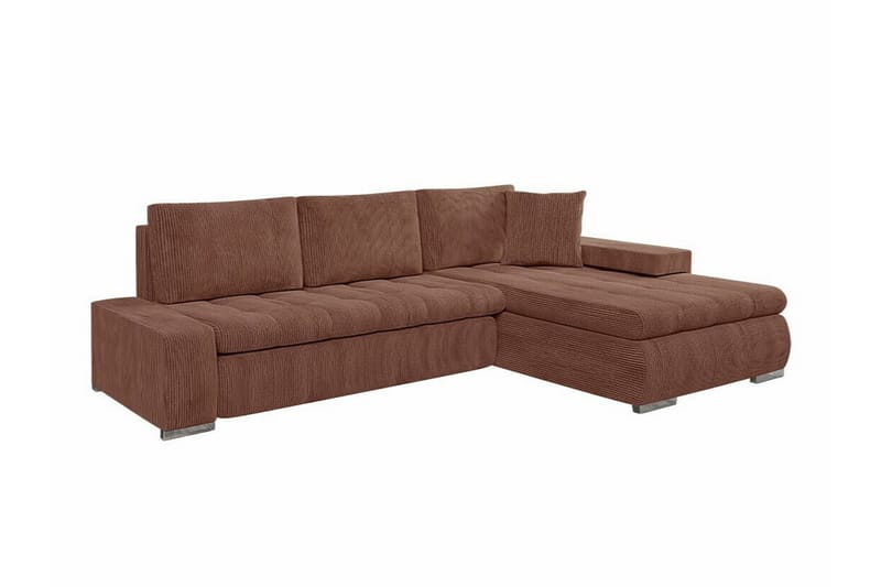 3-seters Hjørnesovesofa Cerys - Brun - Møbler - Sofaer - Sovesofaer - Hjørnesovesofa