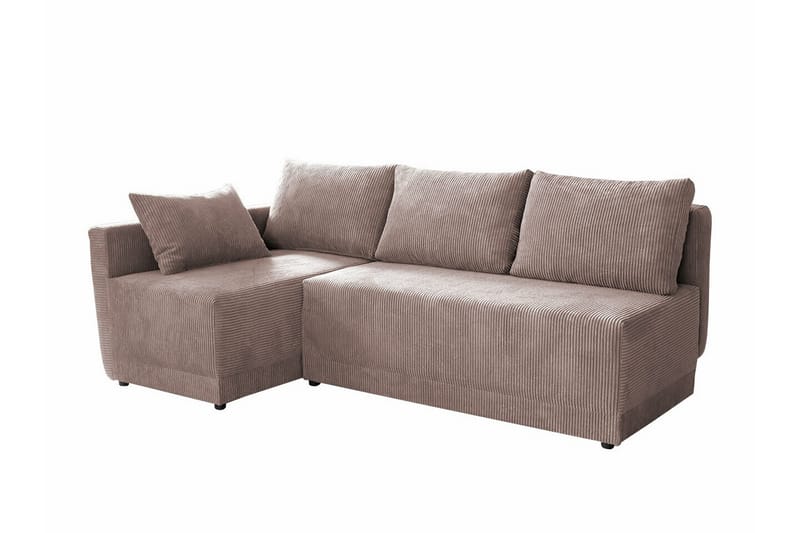 3-seters Hjørnesovesofa Denegal - Brun - Møbler - Sofaer - Sovesofaer - Hjørnesovesofa