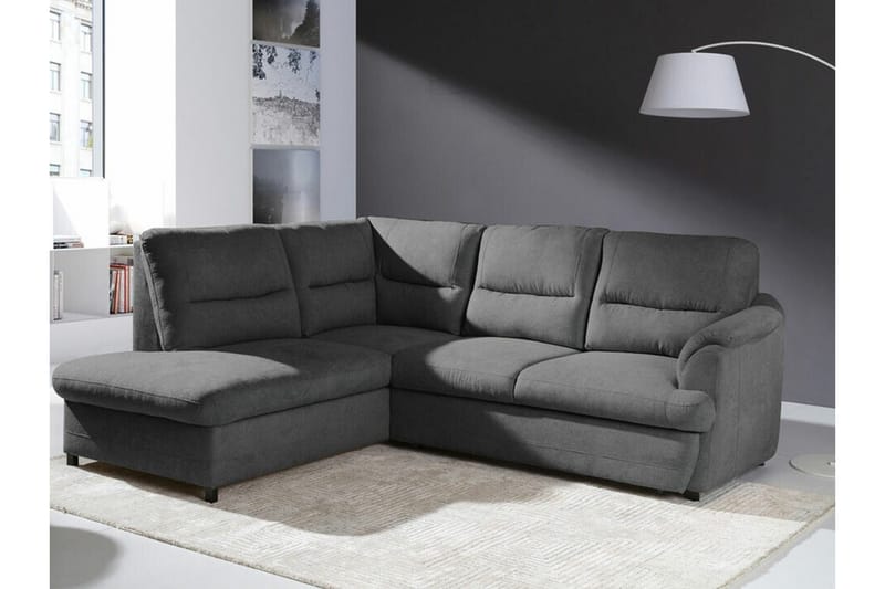 3-seters Hjørnesovesofa Graystone - Mørkegrå - Møbler - Sofaer - Sovesofaer - Hjørnesovesofa