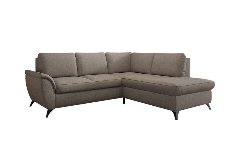 3-seters Hjørnesovesofa Hereford - Brun - Møbler - Sofaer - Sovesofaer - Hjørnesovesofa