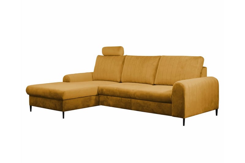 3-seters Hjørnesovesofa Kintore - Gul - Møbler - Sofaer - Sovesofaer - Hjørnesovesofa