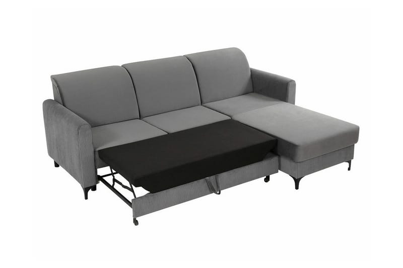 3-seters Hjørnesovesofa Kintore - Svart - Møbler - Sofaer - Sovesofaer - Hjørnesovesofa