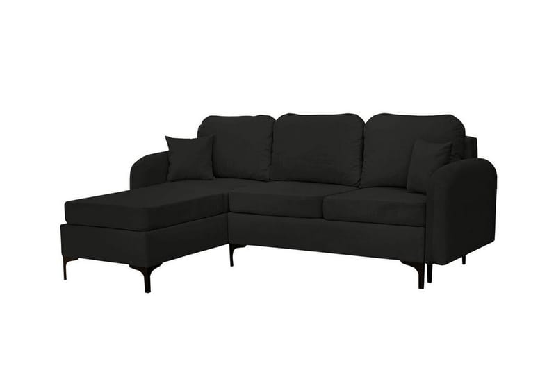 3-seters Hjørnesovesofa Knocklong - Svart - Møbler - Sofaer - Sovesofaer - Hjørnesovesofa