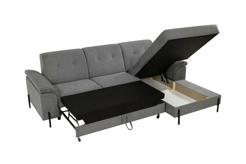 3-seters Hjørnesovesofa Messner - Beige Krem - Møbler - Sofaer - Sovesofaer - Hjørnesovesofa