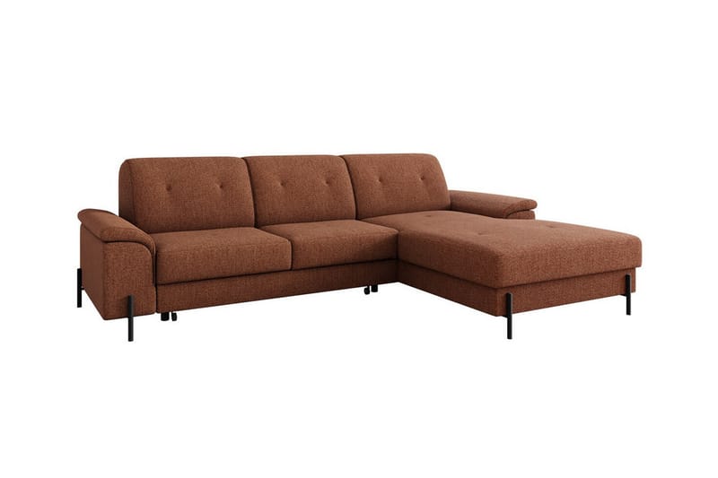 3-seters Hjørnesovesofa Messner - Brun - Møbler - Sofaer - Sovesofaer - Hjørnesovesofa