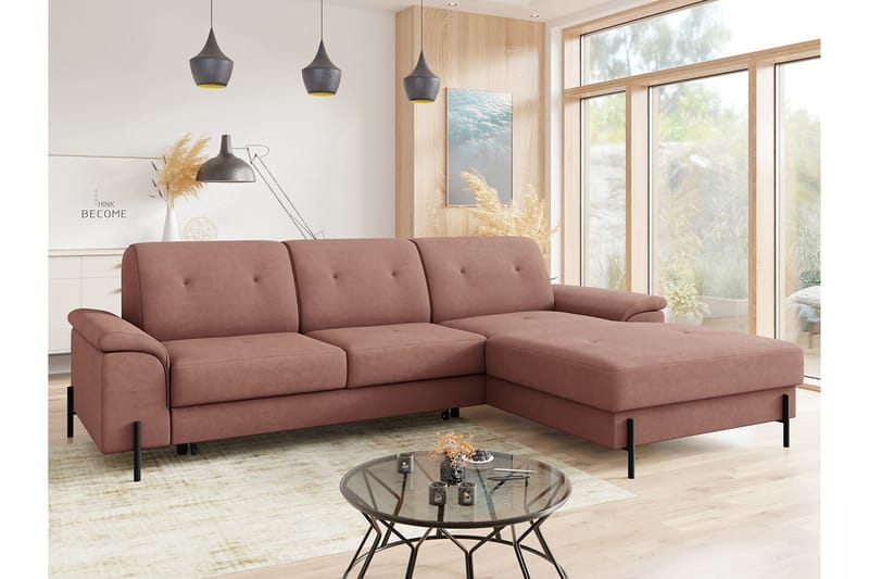 3-seters Hjørnesovesofa Messner - Brun - Møbler - Sofaer - Sovesofaer - Hjørnesovesofa