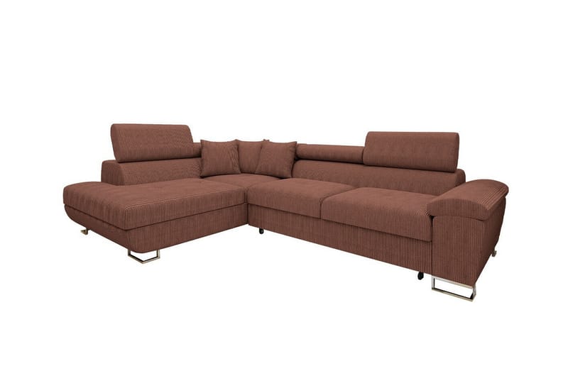 3-seters Hjørnesovesofa Reginia - Brun - Møbler - Sofaer - Sovesofaer - Hjørnesovesofa