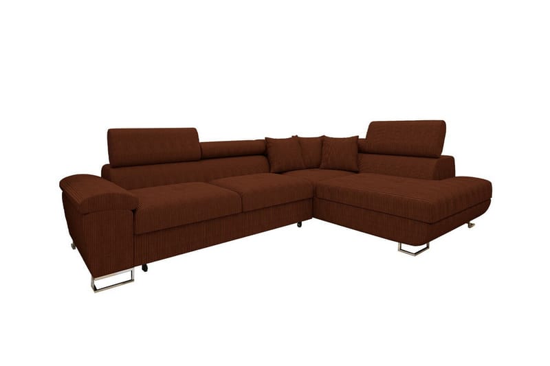 3-seters Hjørnesovesofa Reginia - Brun - Møbler - Sofaer - Sovesofaer - Hjørnesovesofa