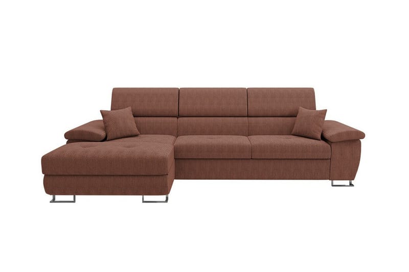 3-seters Hjørnesovesofa Reginia - Brun - Møbler - Sofaer - Sovesofaer - Hjørnesovesofa