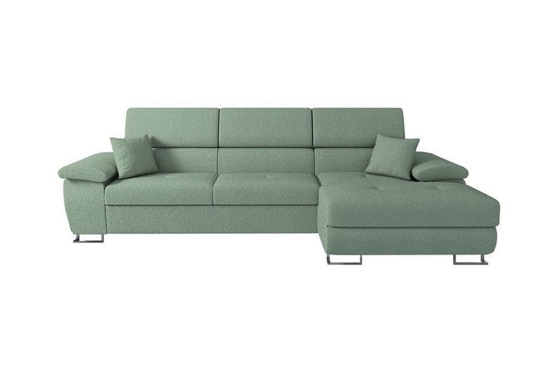 3-seters Hjørnesovesofa Reginia - Grøn - Møbler - Sofaer - Sovesofaer - Hjørnesovesofa