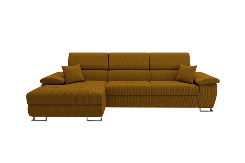 3-seters Hjørnesovesofa Reginia - Gul - Møbler - Sofaer - Sovesofaer - Hjørnesovesofa