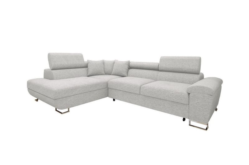 3-seters Hjørnesovesofa Reginia - Hvit - Møbler - Sofaer - Sovesofaer - Hjørnesovesofa