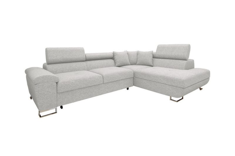 3-seters Hjørnesovesofa Reginia - Lysegrå - Møbler - Sofaer - Sovesofaer - Hjørnesovesofa