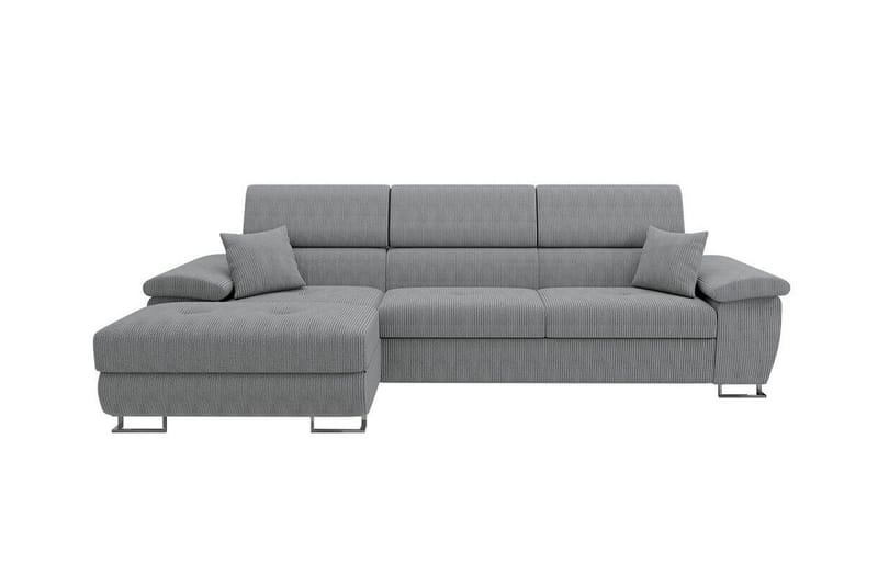 3-seters Hjørnesovesofa Reginia - Lysegrå - Møbler - Sofaer - Sovesofaer - Hjørnesovesofa