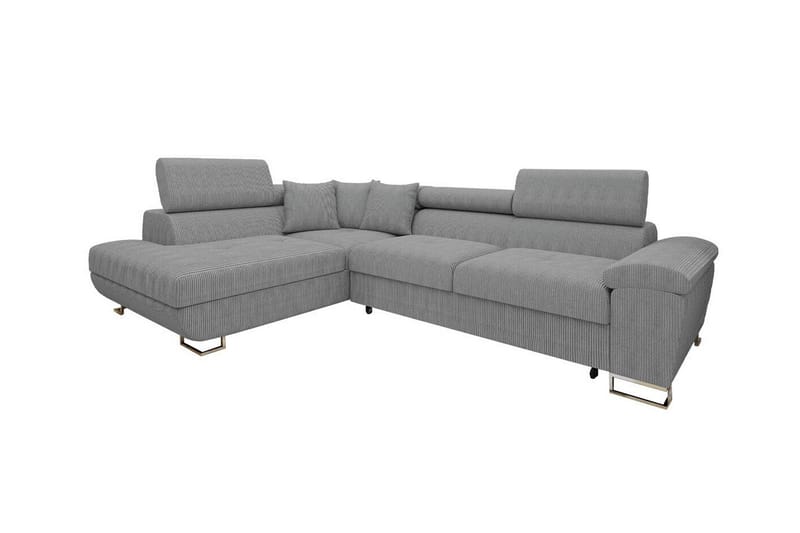 3-seters Hjørnesovesofa Reginia - Lysegrå/Mørkegrå - Møbler - Sofaer - Sovesofaer - Hjørnesovesofa