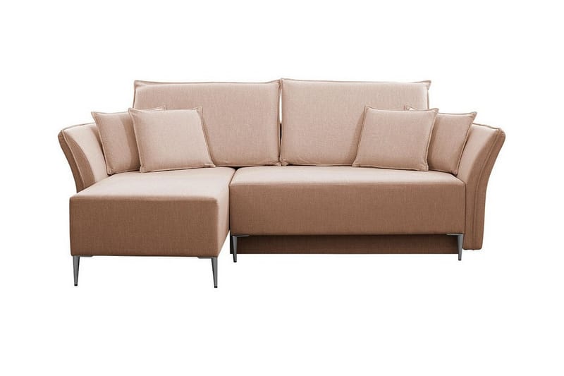 3-seters Hjørnesovesofa Staffin - Rosa - Møbler - Sofaer - Sovesofaer - Hjørnesovesofa