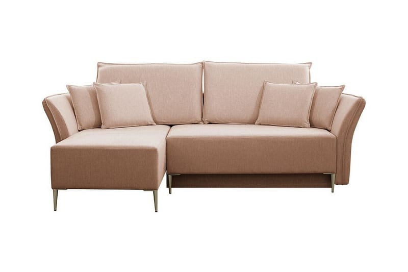 3-seters Hjørnesovesofa Staffin - Rosa - Møbler - Sofaer - Sovesofaer - Hjørnesovesofa