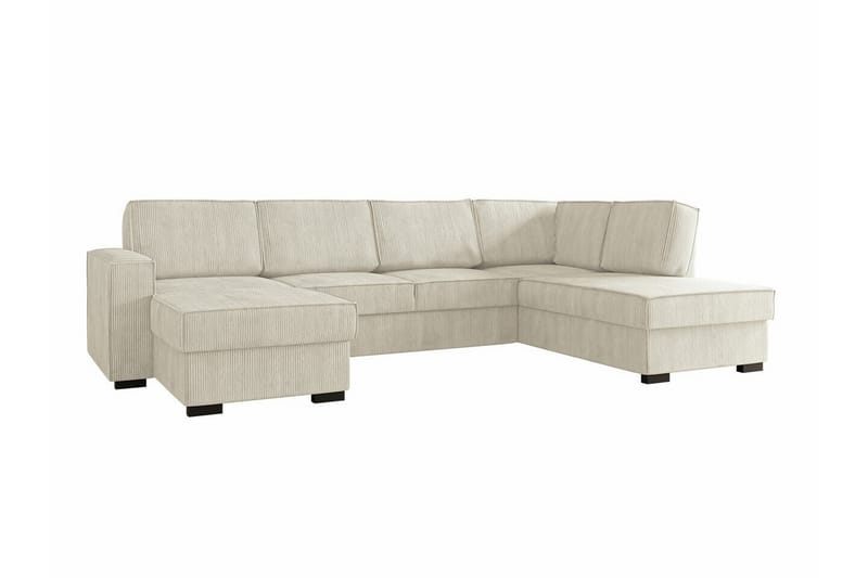 4-seters Hjørnesovesofa Kintore - Beige - Møbler - Sofaer - Sovesofaer - Hjørnesovesofa