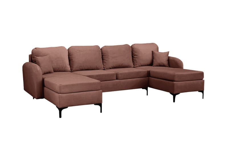 4-seters Hjørnesovesofa Knocklong - Brun - Møbler - Sofaer - Sovesofaer - Hjørnesovesofa