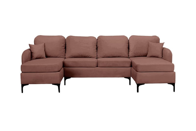 4-seters Hjørnesovesofa Knocklong - Brun - Møbler - Sofaer - Sovesofaer - Hjørnesovesofa