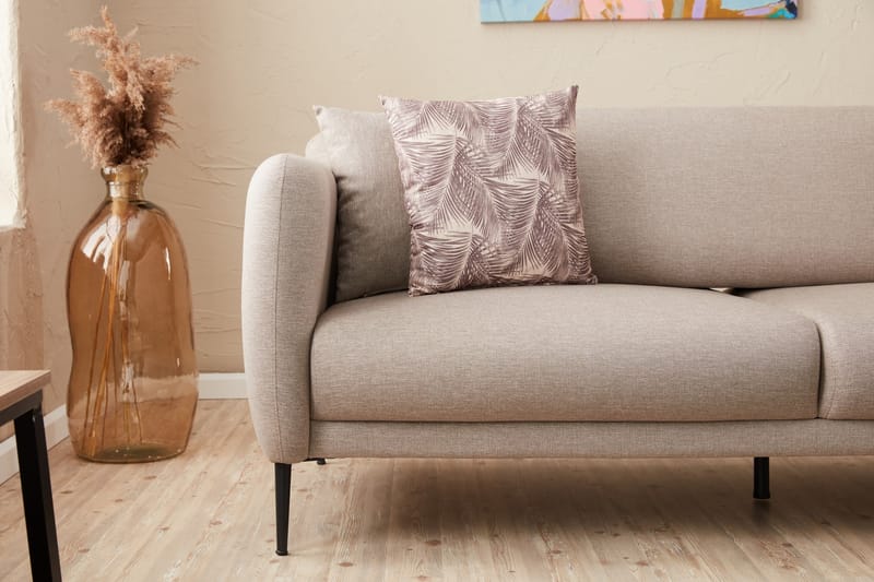 Divansovesofa 3-seters Genna - Beige - Møbler - Sofaer - Sovesofaer - Hjørnesovesofa