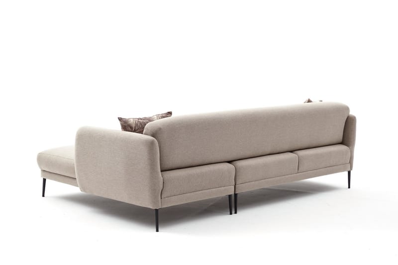 Divansovesofa 3-seters Genna - Beige - Møbler - Sofaer - Sovesofaer - Hjørnesovesofa