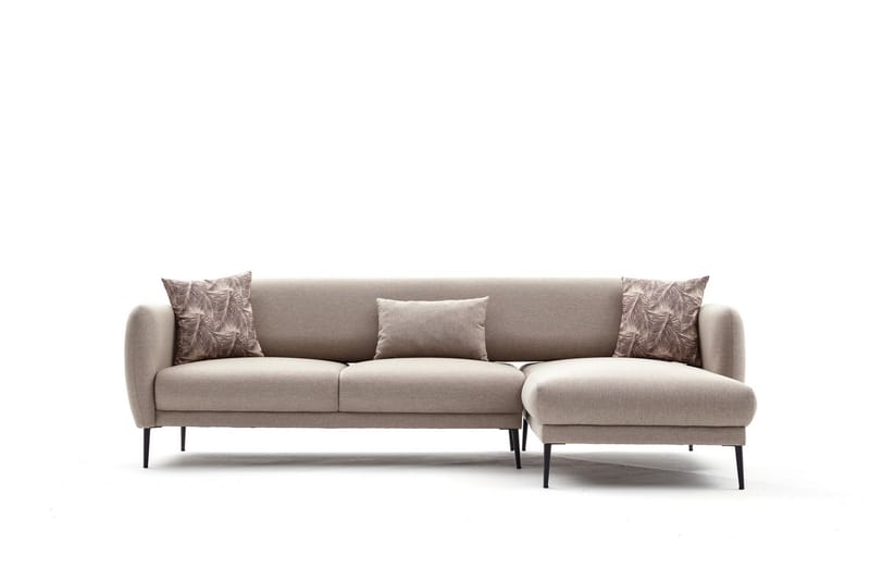 Divansovesofa 3-seters Genna - Beige - Møbler - Sofaer - Sovesofaer - Hjørnesovesofa