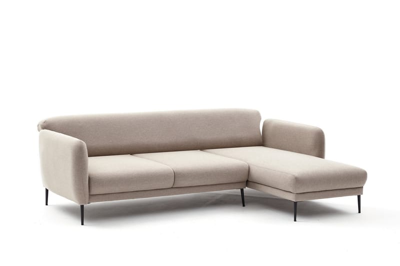 Divansovesofa 3-seters Genna - Beige - Møbler - Sofaer - Sovesofaer - Hjørnesovesofa