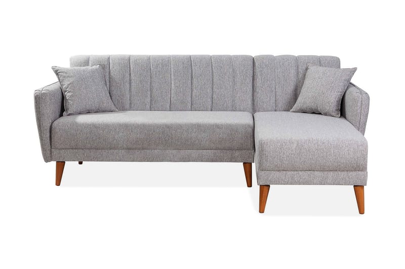 Hjørnesovesofa Beatris - Grå - Møbler - Sofaer - Sovesofaer - Hjørnesovesofa