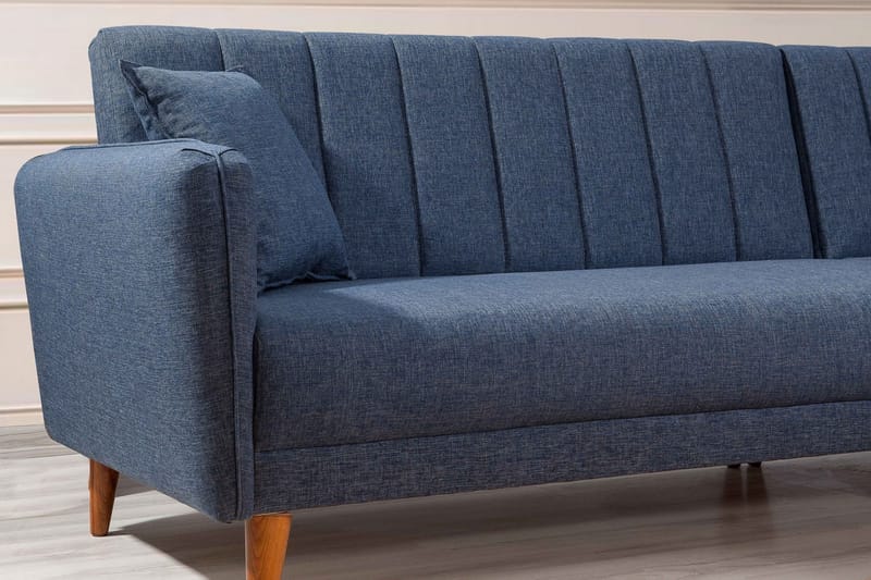 Hjørnesovesofa Beatris - Mørkeblå - Møbler - Sofaer - Sovesofaer - Hjørnesovesofa