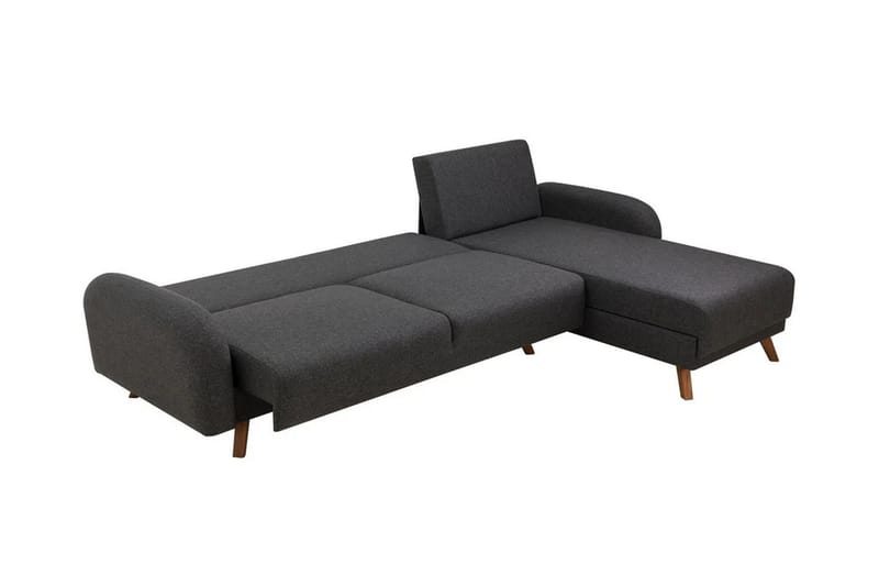 Hjørnesovesofa Malkiat - Antrasitt - Møbler - Sofaer - Sovesofaer - Hjørnesovesofa