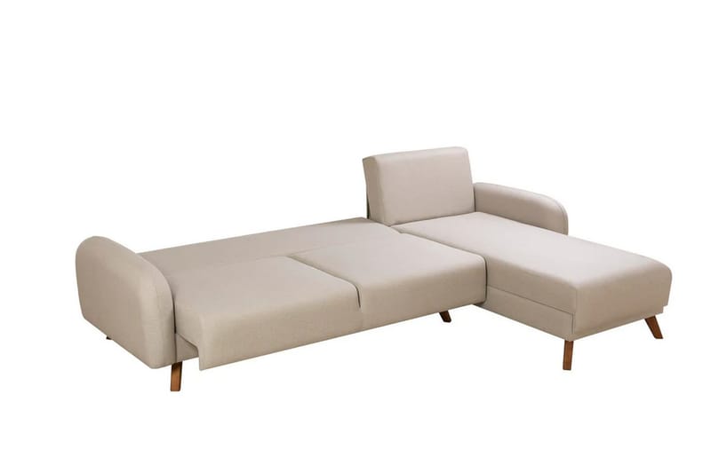 Hjørnesovesofa Malkiat - Cream - Møbler - Sofaer - Sovesofaer - Hjørnesovesofa