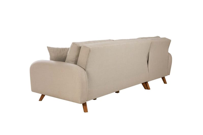 Hjørnesovesofa Malkiat - Cream - Møbler - Sofaer - Sovesofaer - Hjørnesovesofa