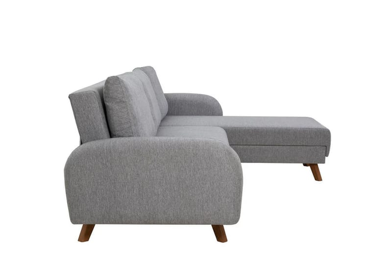 Hjørnesovesofa Malkiat - Grå - Møbler - Sofaer - Sovesofaer - Hjørnesovesofa