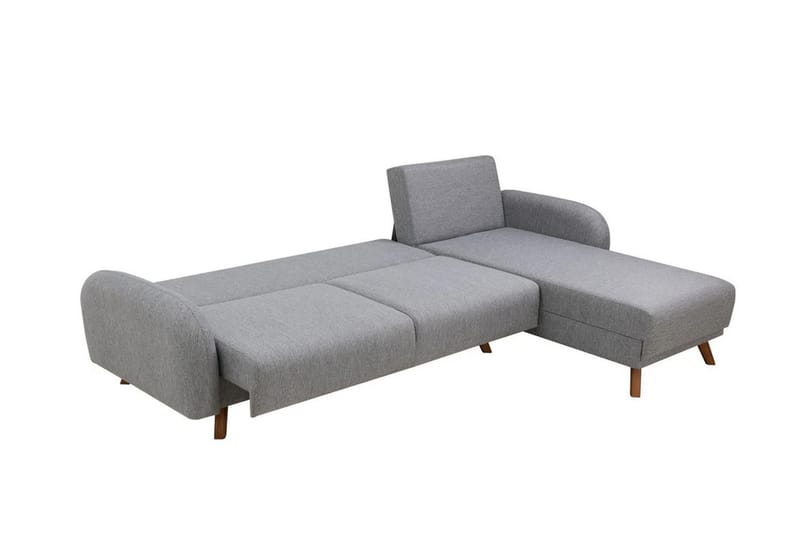 Hjørnesovesofa Malkiat - Grå - Møbler - Sofaer - Sovesofaer - Hjørnesovesofa