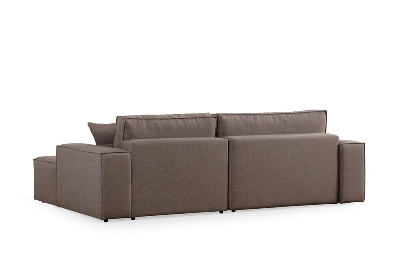 Hjørnesovesofa Munehiro - Brun - Møbler - Sofaer - Sovesofaer - Hjørnesovesofa