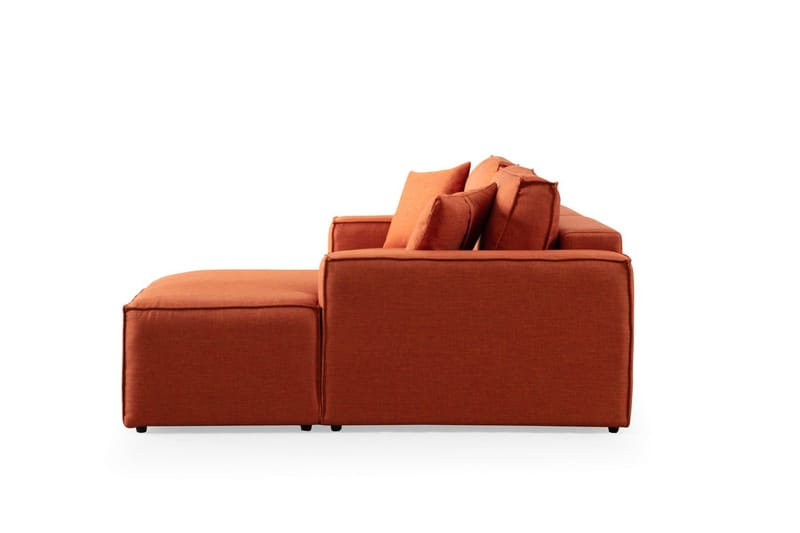 Hjørnesovesofa Munehiro - Oransje - Møbler - Sofaer - Sovesofaer - Hjørnesovesofa