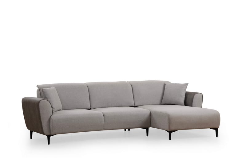 Sovesofa med divan Demeden - Grå - Møbler - Sofaer - Sovesofaer - Hjørnesovesofa