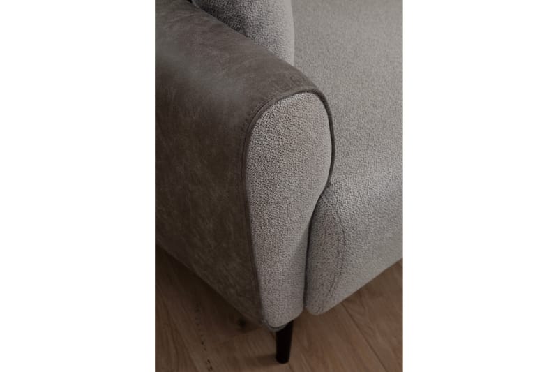 Sovesofa med divan Demeden - Grå - Møbler - Sofaer - Sovesofaer - Hjørnesovesofa